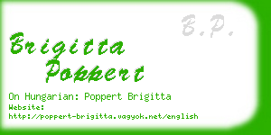 brigitta poppert business card